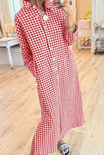 Load image into Gallery viewer, Red and White Gingham Dress