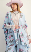 Load image into Gallery viewer, Floral Chambray Open Cardi/Kimono