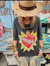 Load image into Gallery viewer, Blazing Heart Tattered Tee