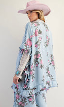 Load image into Gallery viewer, Floral Chambray Open Cardi/Kimono