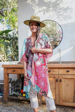 Load image into Gallery viewer, Boho Floral Patchwork Kimono