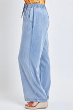 Load image into Gallery viewer, Chambray Wide Straight Pants