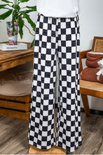 Load image into Gallery viewer, Go For It Check/Plaid Wide Leg Pants