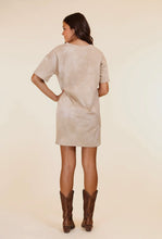 Load image into Gallery viewer, Adventuresome Beige Tie Dye T-Shirt Dress