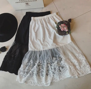 Midi Layered Tulle Skirt Extender