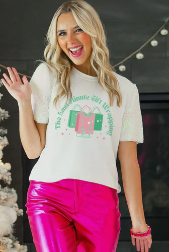 Last Minute On Sequence Puff Sleeve Top