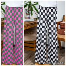Load image into Gallery viewer, Go For It Check/Plaid Wide Leg Pants