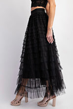 Load image into Gallery viewer, Cascading Tulle Maxi Skirt