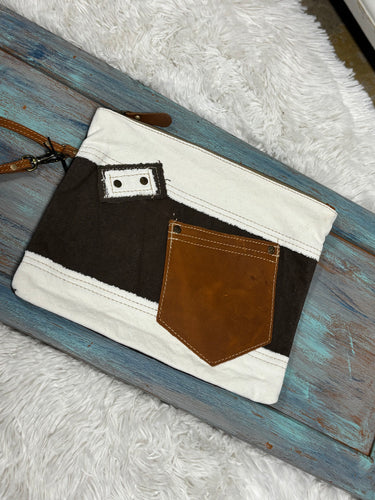 Myra Bag White Denim BackPocket Bag