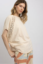 Load image into Gallery viewer, Beige Lace Comfort Top