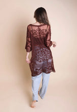 Load image into Gallery viewer, Chocolate Mandala Kimono