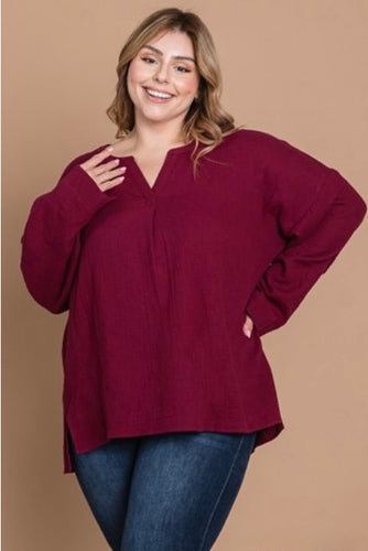 Marsala Casual Pullover
