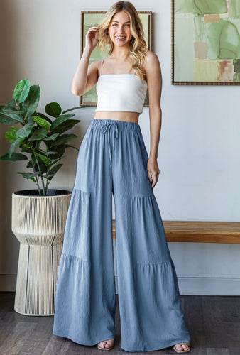 Vintage Denim Over Wide Leg Pants