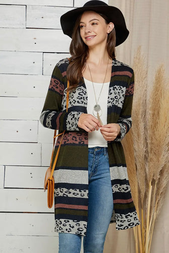 Animal Draped Cardi