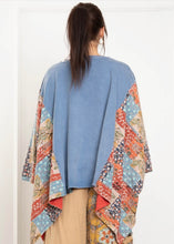 Load image into Gallery viewer, Virgin Mary Print Kantha Poncho Top