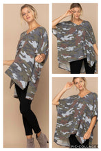 Load image into Gallery viewer, Camouflage V Neck Tunic