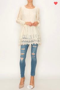 Heavenly Lace n Crochet Tunic