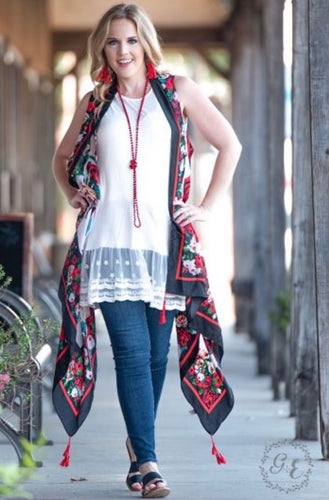 Roses are Red Silky Vest