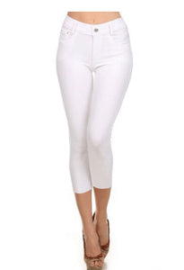 Ultimate White Cropped Jeggings