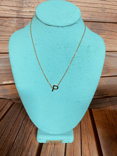I'm Here Too Initial Necklace